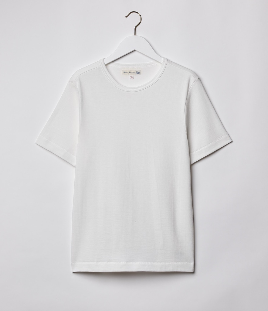 White Men Merz B. Schwanen 2M15C sturdy T Shirts | MERZ9083627